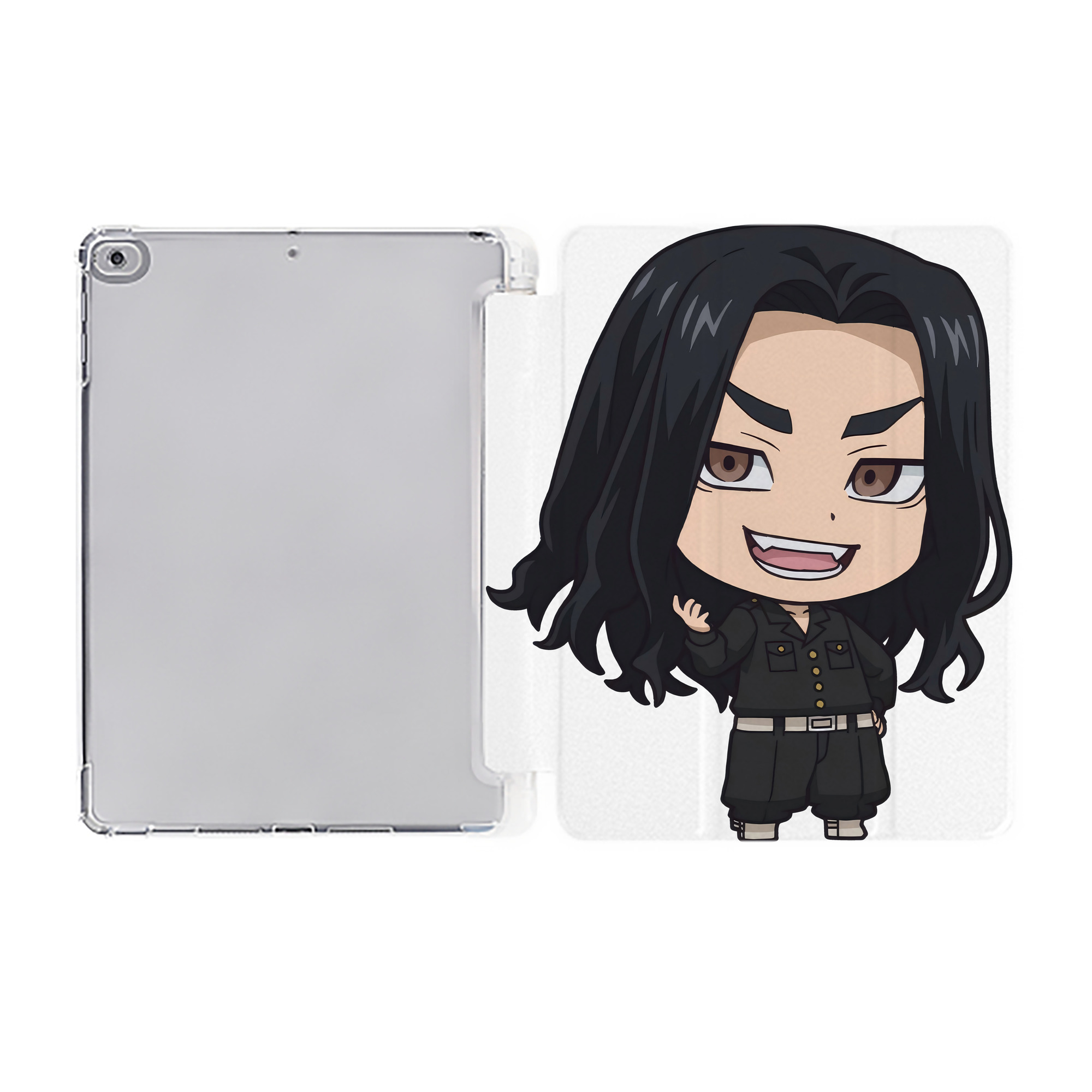 （画像用） 東京リベンジャーズ Tokyo Revengers IPad ケース ペン収納付き 三つ折りスタンド PUレザー×シリコン 対応機種9.5/10.5/10.9インチ